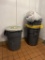 Group of Trash Cans