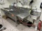 Stainless Steel 3 Comp Sink with attached hand sink