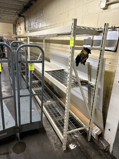 3 Sections of wide span racking