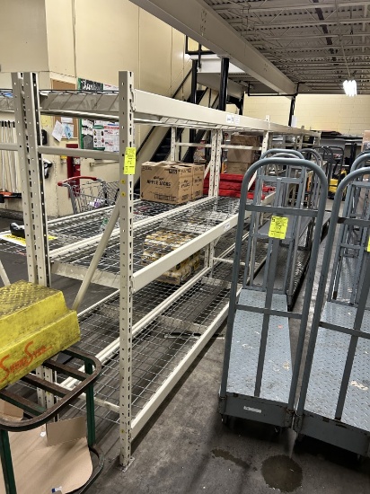 3 Sections of wide span racking