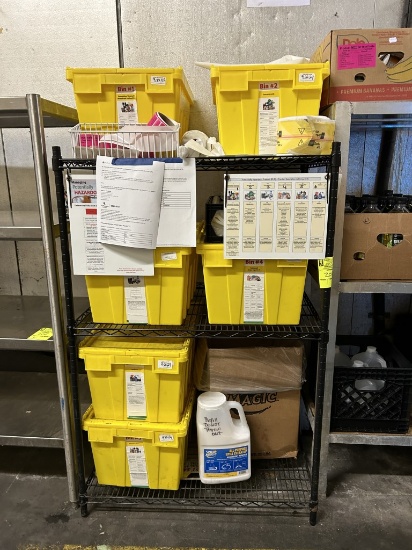 3ft Metro Rack with Hazmat Bins