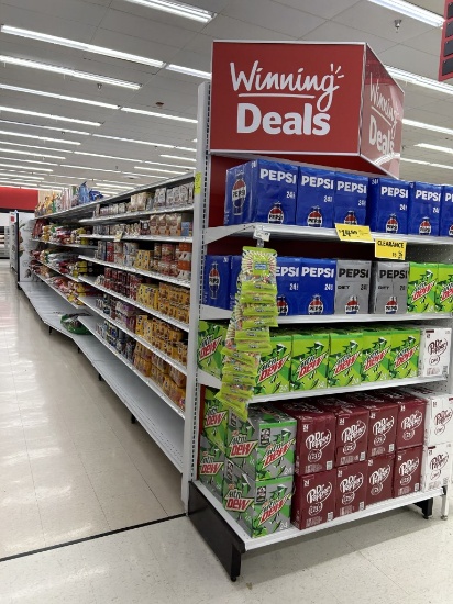 64ft Of Madixd Gondola Shelving
