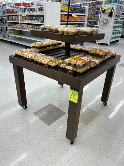Portable 2 Tier Merchandiser