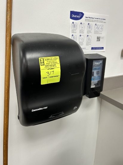 Soap and Paper Towel Dispenser