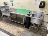 Stainless Steel Single Basin Table