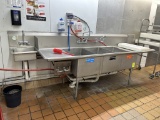 Stainless Steel 3 Comp Sink with attached hand sink