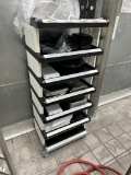 Plastic Shelving Unit on Wheels