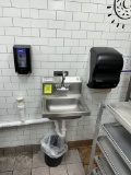 Hand Sink with Soap and Paper Towel Dispenser