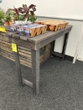 Wood Floral Tables