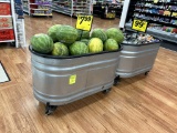 4ft Metal Trough on Wheels
