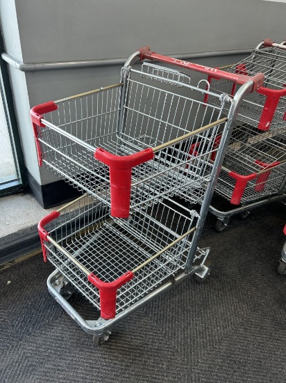 Small Two-Tier Shopping Carts