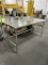 6ft Stainless Steel Table W/ Backsplash