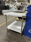 4ft Stainless Steel Table W/ Backsplash