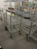 Assorted Low Profile Metro Racks On Casters