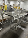 Advance Tabco Stainless Steel Two Compartment Sink W/ Sprayer