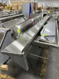 144in x 12in Stainless Steel Wall Shelf