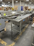 Advance Tabco Stainless Steel Three Compartment Sink W/ Sprayer