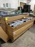 Pallet Of New Uline Metal Racking Parts