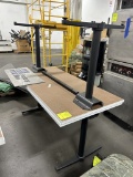 5ft Wood Top Tables W/ Metal Legs