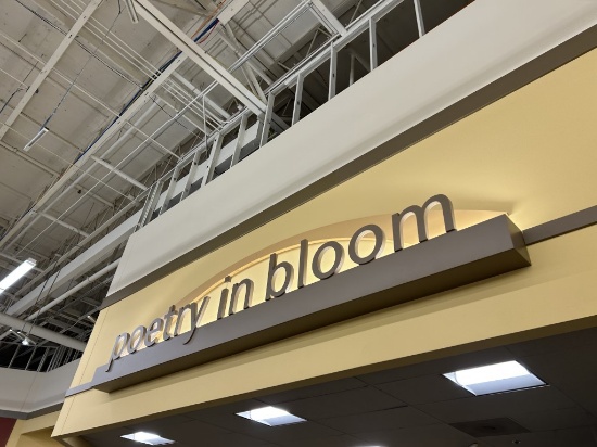 POETRY IN BLOOM SIGNAGE