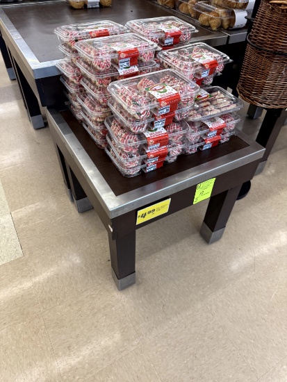 WOOD DISPLAY TABLES