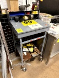RECEVING DESK ON CASTERS
