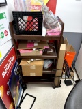 REMAINING CART, DISPLAY AND CHAIRS IN OFFICE
