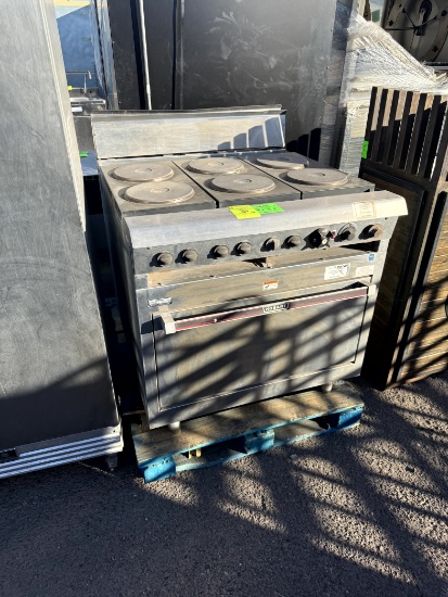 HOBART ELECTRIC 6 BURNER RANGE