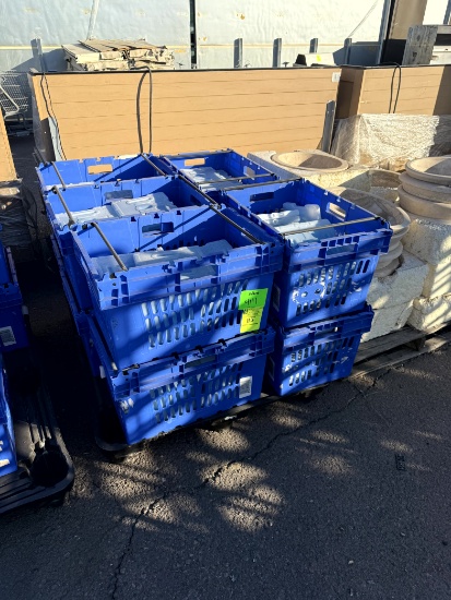 PALLET OF COOLING PACKS AND CRATES