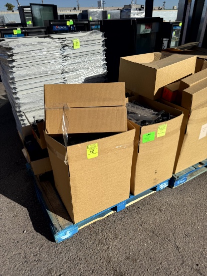 PALLET OF SHELVING ACCESSORIES