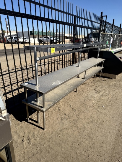 TWO TIER STAINLESS RACK