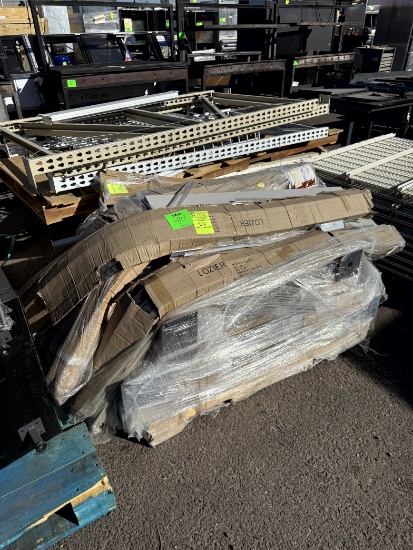PALLET OF SHELVING ACCESSORIES