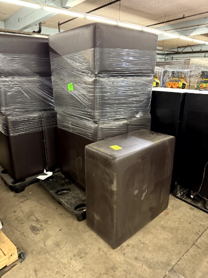 PALLET OF PADDED OTTOMANS