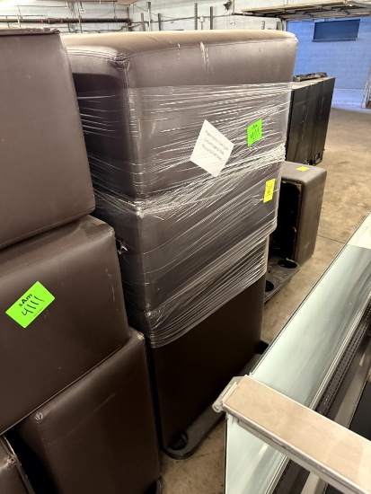 PALLET OF PADDED OTTOMANS