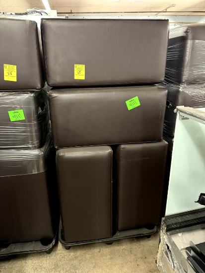 PALLET OF PADDED OTTOMANS
