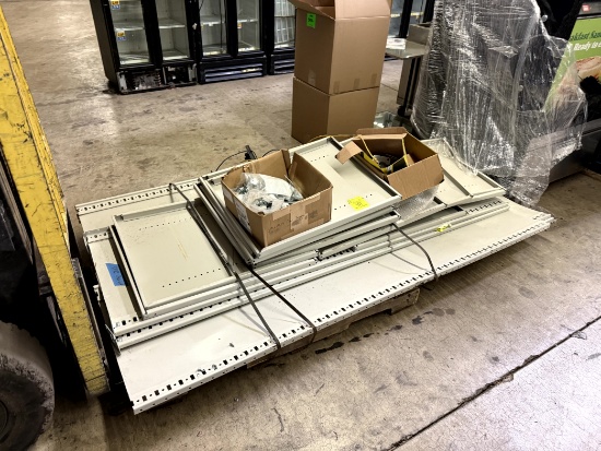 ASSORTED SHELVING/RACK PIECES