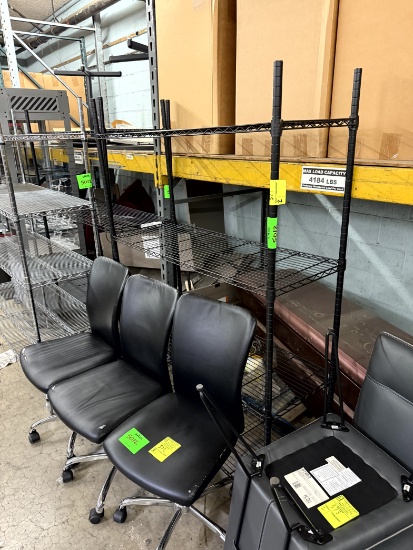 BLACK 4 TIER METRO RACKS