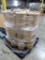 pallet of wooden bulk barrels