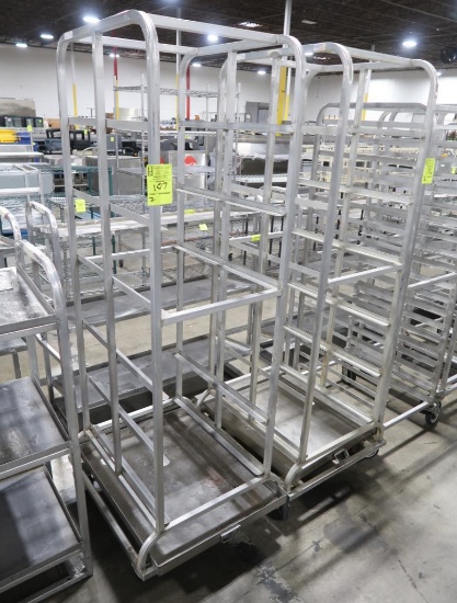 aluminum sheet pan racks, w/ drip trays