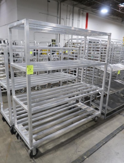aluminum cooler rack, on casters