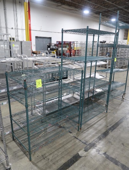 wire shelving units, epoxy coated