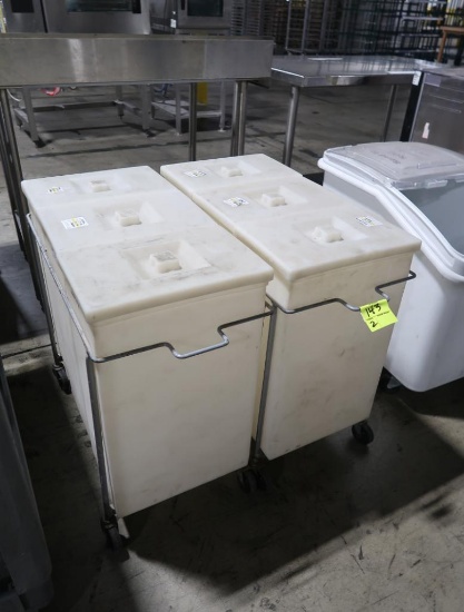 ingredients bins, 3) compartment
