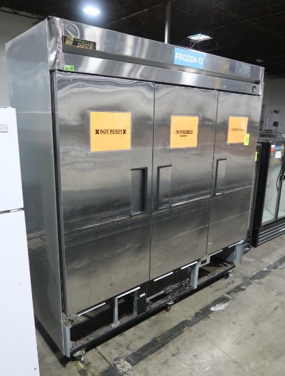 True stainless 3-door freezer