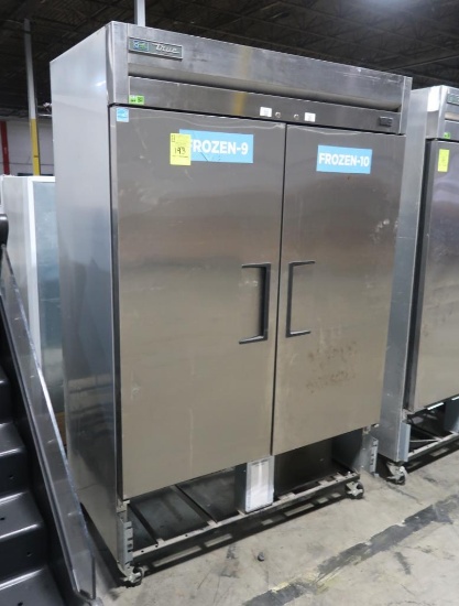 True stainless 2-door freezer