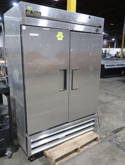 True stainless 2-door freezer