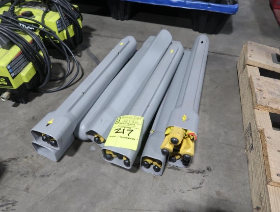 group of Caution cones
