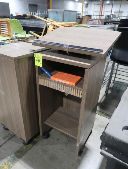 3) Steelcase lecterns, new