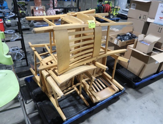 wooden chairs