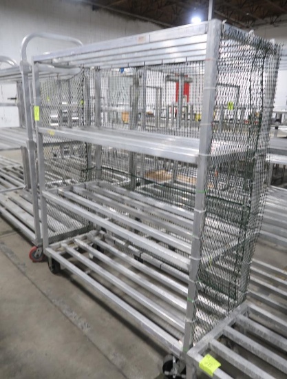 aluminum cooler rack, on casters