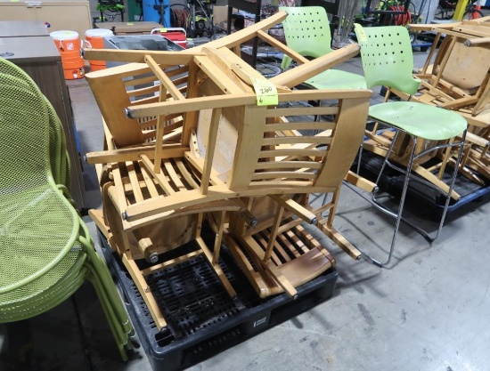 wooden chairs